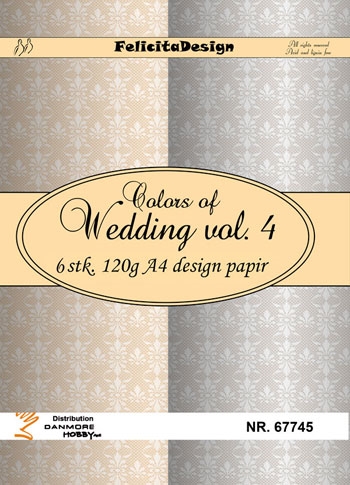  Felicita Design Color of wedding vol 3 6 stk A4 120g